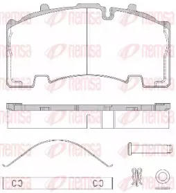JCA 1555.80 REMSA Комплект тормозных колодок, дисковый тормоз
