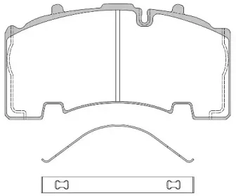 JCA 1555.00 REMSA Комплект тормозных колодок, дисковый тормоз
