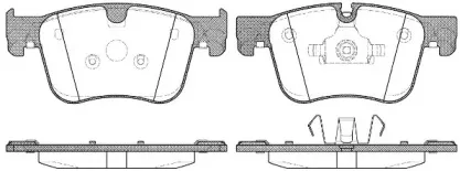 1560.00 REMSA Комплект тормозных колодок, дисковый тормоз