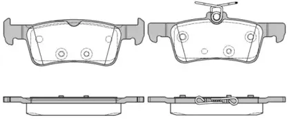 1563.10 REMSA Комплект тормозных колодок, дисковый тормоз