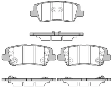 1564.05 REMSA Комплект тормозных колодок, дисковый тормоз
