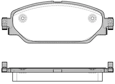 1579.08 REMSA Комплект тормозных колодок, дисковый тормоз