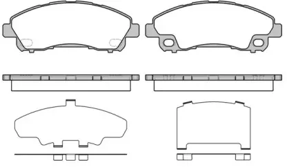164500 REMSA Комплект тормозных колодок, дисковый тормоз