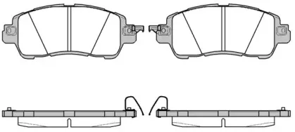 1656.04 REMSA Комплект тормозных колодок, дисковый тормоз