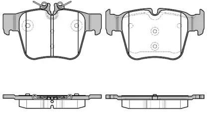 1697.00 REMSA Комплект тормозных колодок, дисковый тормоз