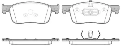 1719.00 REMSA Комплект тормозных колодок, дисковый тормоз