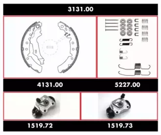 3131.00 REMSA Комплект тормозов, барабанный тормозной механизм