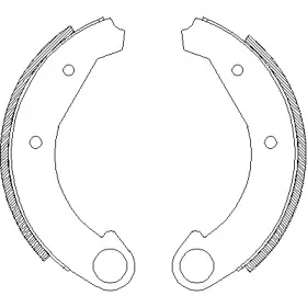 4005.00 REMSA Комплект тормозных колодок