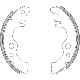 4011.00 REMSA Комплект тормозных колодок