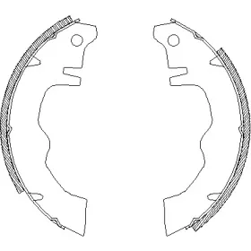 4012.01 REMSA Комплект тормозных колодок