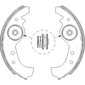 4015.01 REMSA Комплект тормозных колодок
