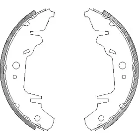 4020.00 REMSA Комплект тормозных колодок