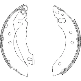 4051.00 REMSA Комплект тормозных колодок