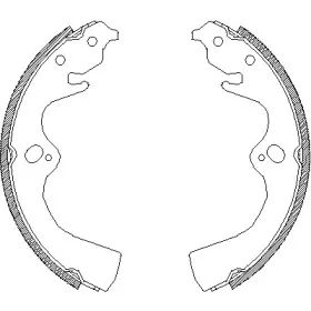 4077.00 REMSA Комплект тормозных колодок
