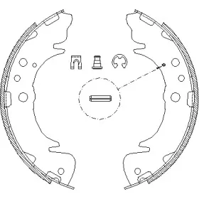 408900 REMSA Комплект тормозных колодок