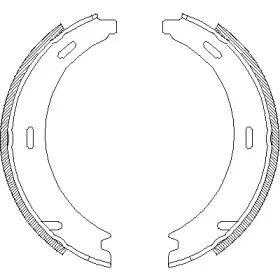 4094.00 REMSA Комплект тормозных колодок
