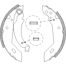 4095.00 REMSA Комплект тормозных колодок
