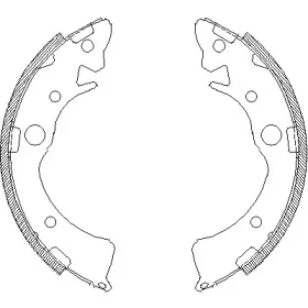 4096.01 REMSA Комплект тормозных колодок