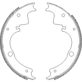 4105.00 REMSA Комплект тормозных колодок