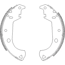 412500 REMSA Комплект тормозных колодок