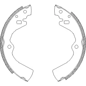 4127.00 REMSA Комплект тормозных колодок