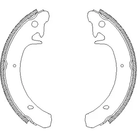 4129.00 REMSA Комплект тормозных колодок