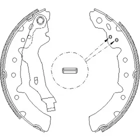 4131.00 REMSA Комплект тормозных колодок