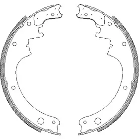 4142.00 REMSA Комплект тормозных колодок