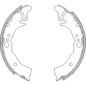 4160.00 REMSA Комплект тормозных колодок