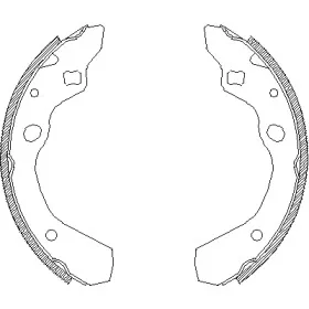 4190.00 REMSA Комплект тормозных колодок