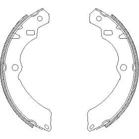4196.00 REMSA Комплект тормозных колодок
