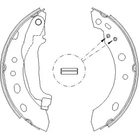 4204.00 REMSA Комплект тормозных колодок