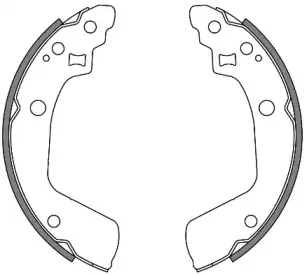 4241.00 REMSA Комплект тормозных колодок