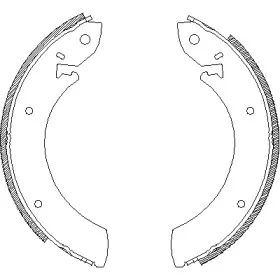 4245.00 REMSA Комплект тормозных колодок