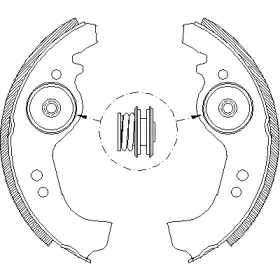 4258.01 REMSA Комплект тормозных колодок