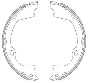 4282.00 REMSA Комплект тормозных колодок