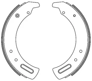 4286.00 REMSA Комплект тормозных колодок