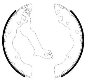 4287.00 REMSA Комплект тормозных колодок, стояночная тормозная система