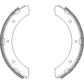 430900 REMSA Комплект тормозных колодок