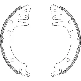 4326.00 REMSA Комплект тормозных колодок