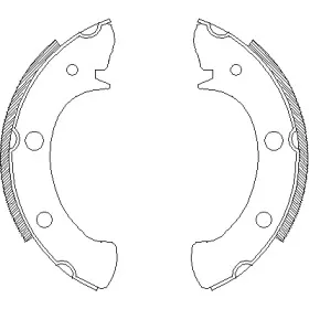4328.00 REMSA Комплект тормозных колодок