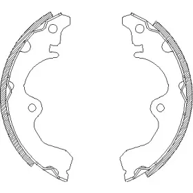 4334.00 REMSA Комплект тормозных колодок