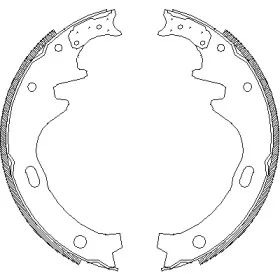 4335.00 REMSA Комплект тормозных колодок