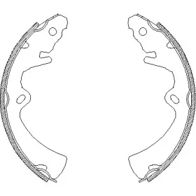 4363.00 REMSA Комплект тормозных колодок