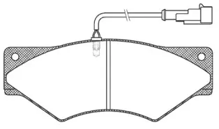 JCA 436.41 REMSA Комплект тормозных колодок, дисковый тормоз