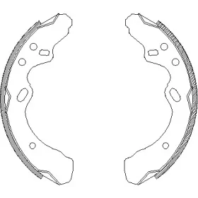 4366.00 REMSA Комплект тормозных колодок