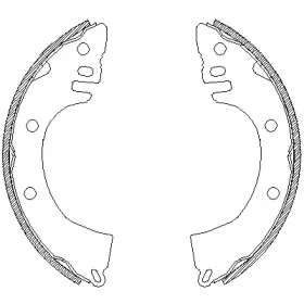 4368.00 REMSA Комплект тормозных колодок