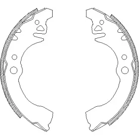 4374.00 REMSA Комплект тормозных колодок