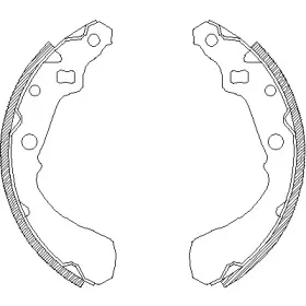 4381.01 REMSA Комплект тормозных колодок