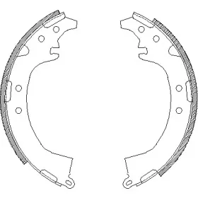 4387.00 REMSA Комплект тормозных колодок